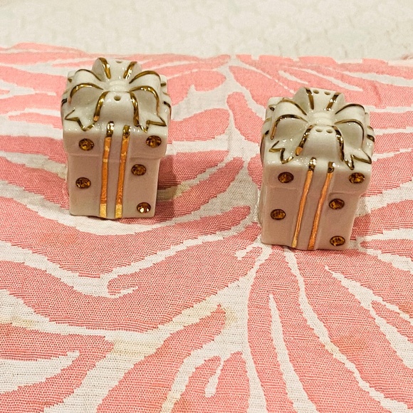Lenox Other - Lenox Jewels of Christmas Golden Sapphire Gift Package Mini Shakers